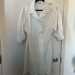 OPENING CEREMONY - WHITE MINI SHIRT DRESS - SIZE M